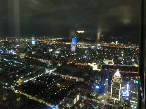 台北101　展望台からの夜景